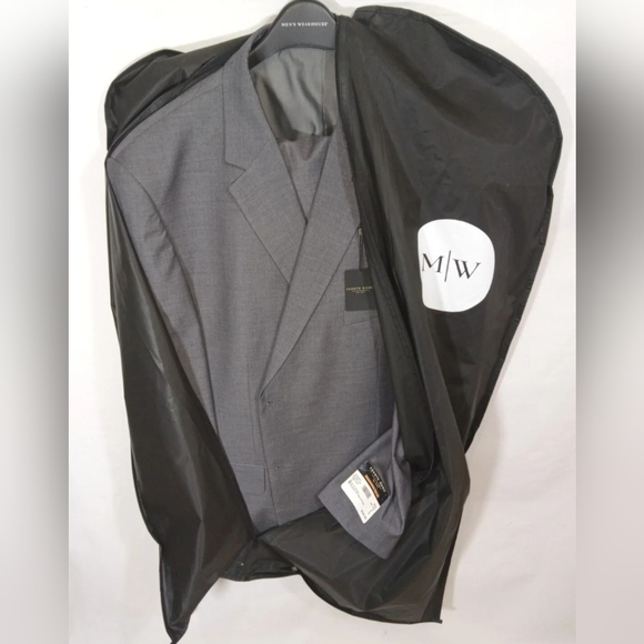 Mens Pronto Uomo52 R 47 W 2 piece Wool blend Suit Modern...